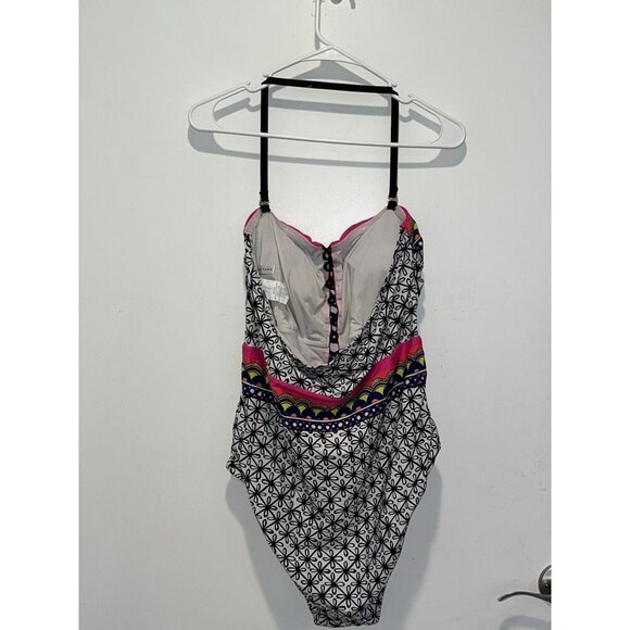 Trina Turk Tanzania Scarf Bandeau One Piece : Women’s Size 18W - Picture 5 of 7